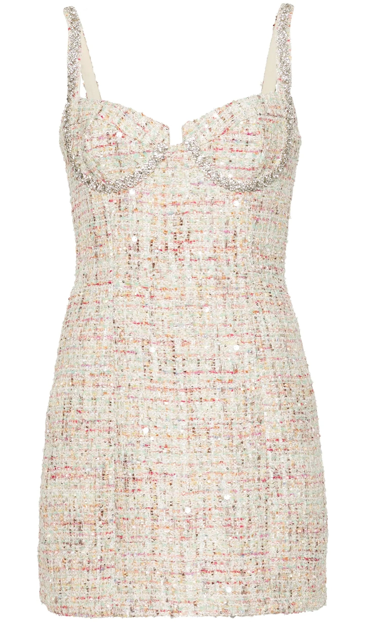 Embellished Boucle Mini Dress