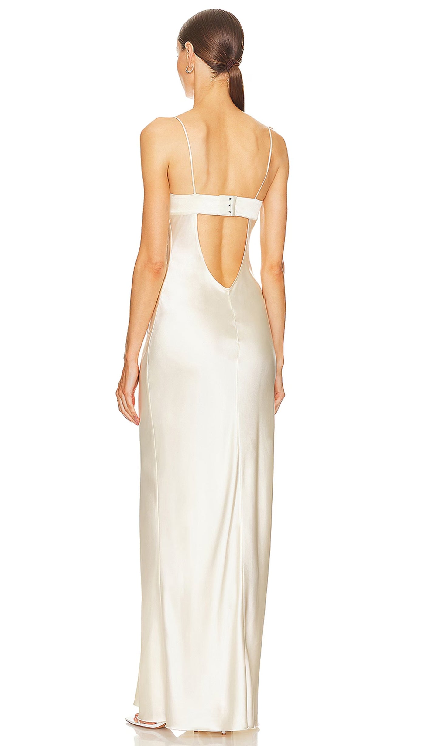 Satin Bustier Maxi Dress
