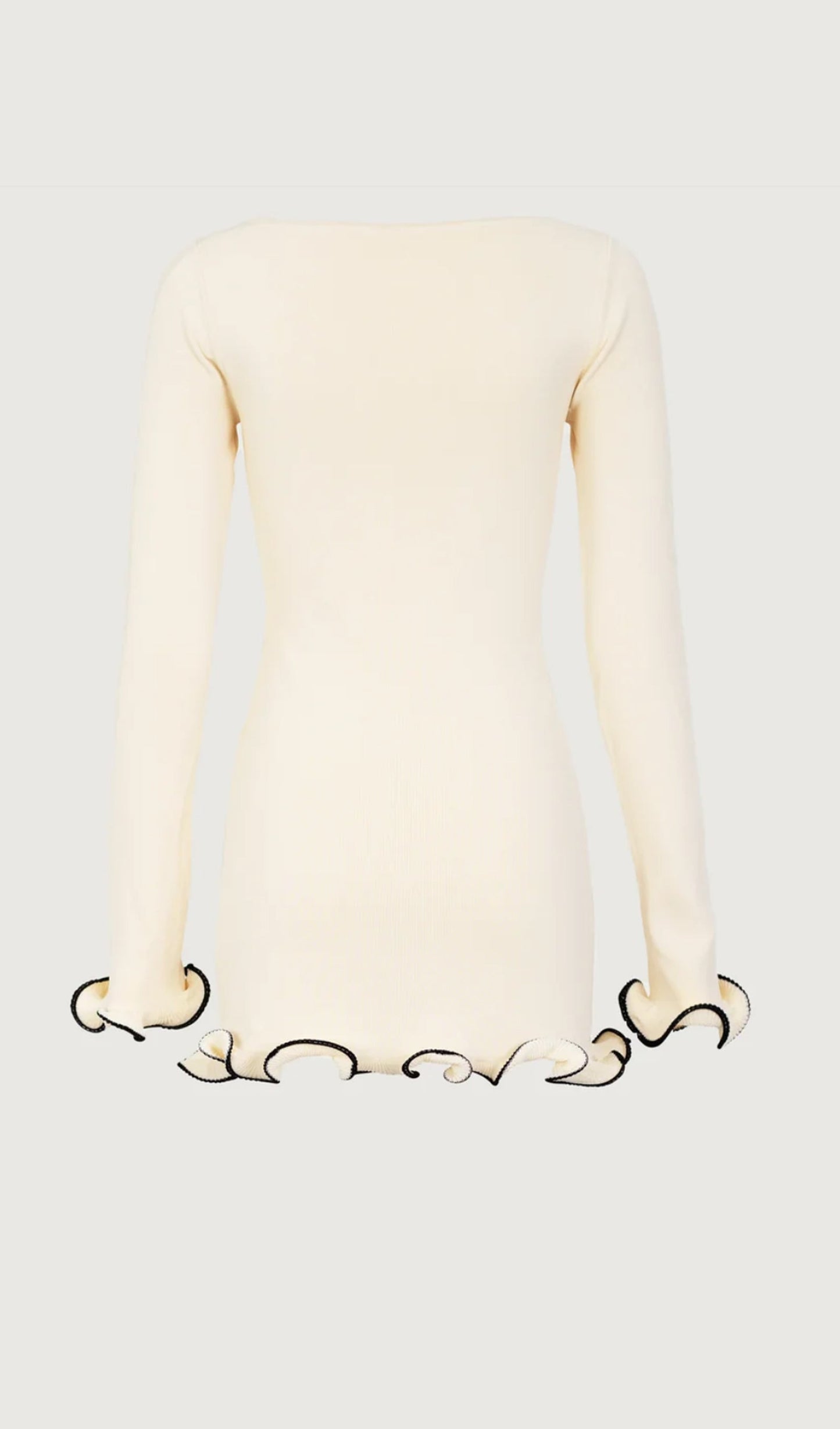 Ruffle Hem Mini Dress