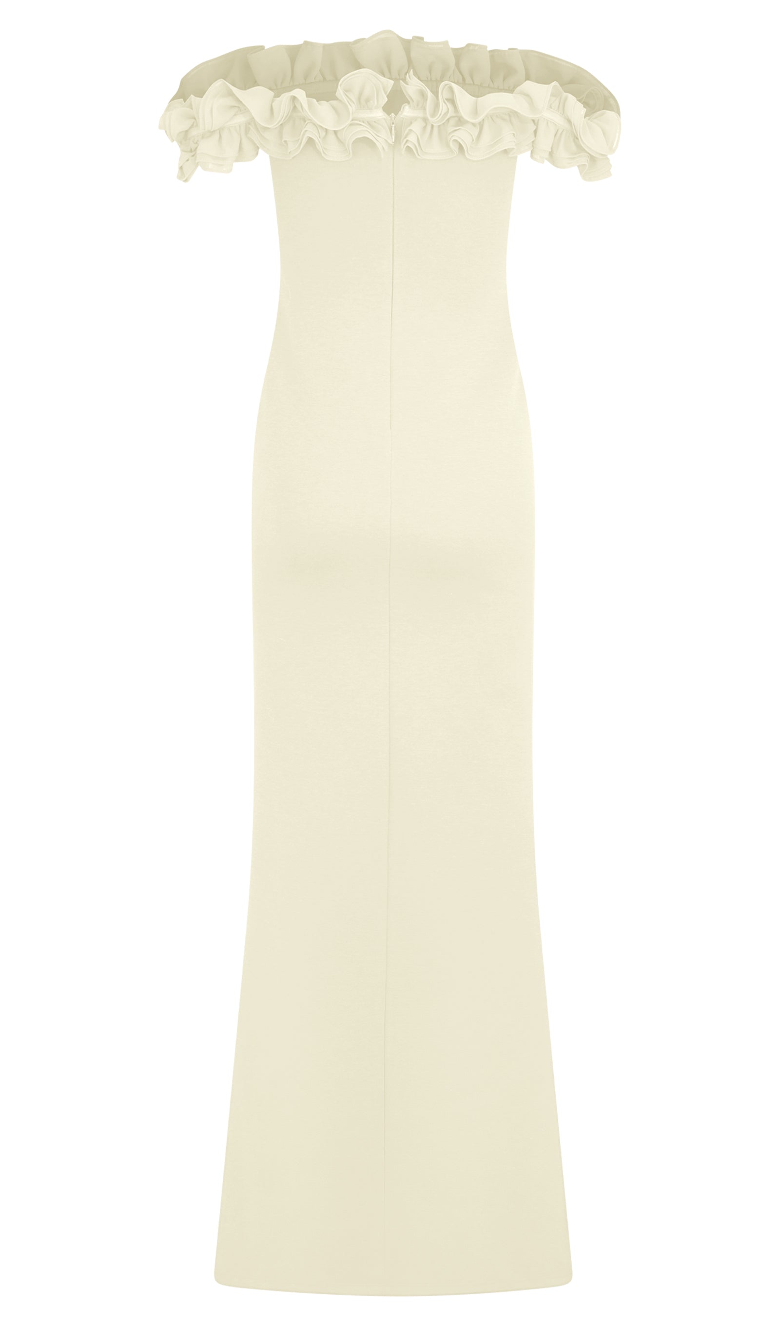 Ruffle Off Shoulder Maxi Dress