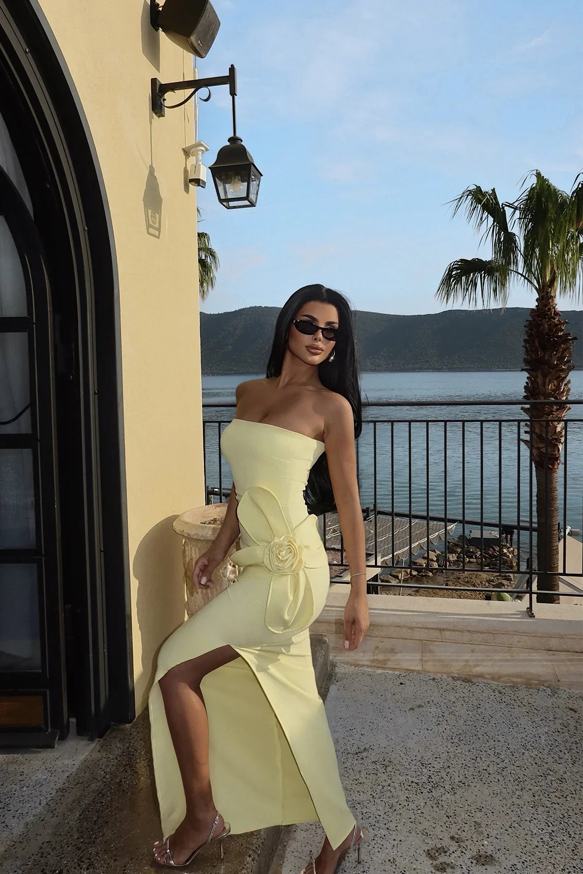 Off shouder Strapless Dress