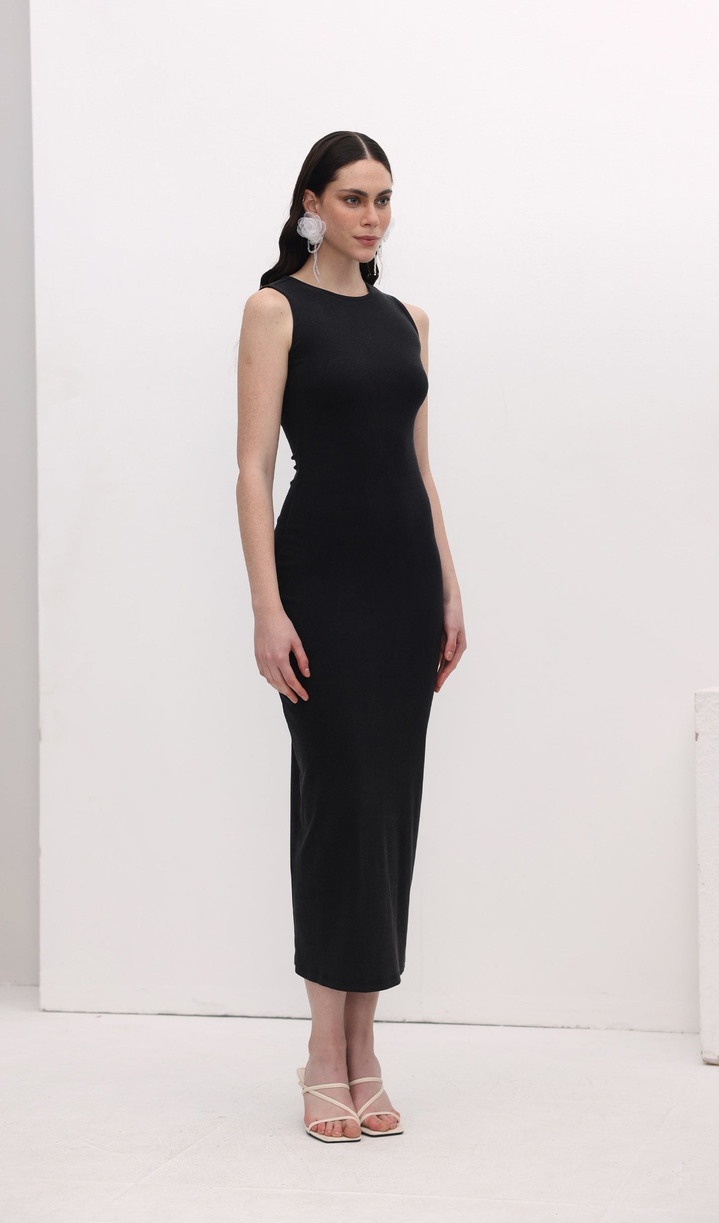 Ribbed Bodycon Midi Dress