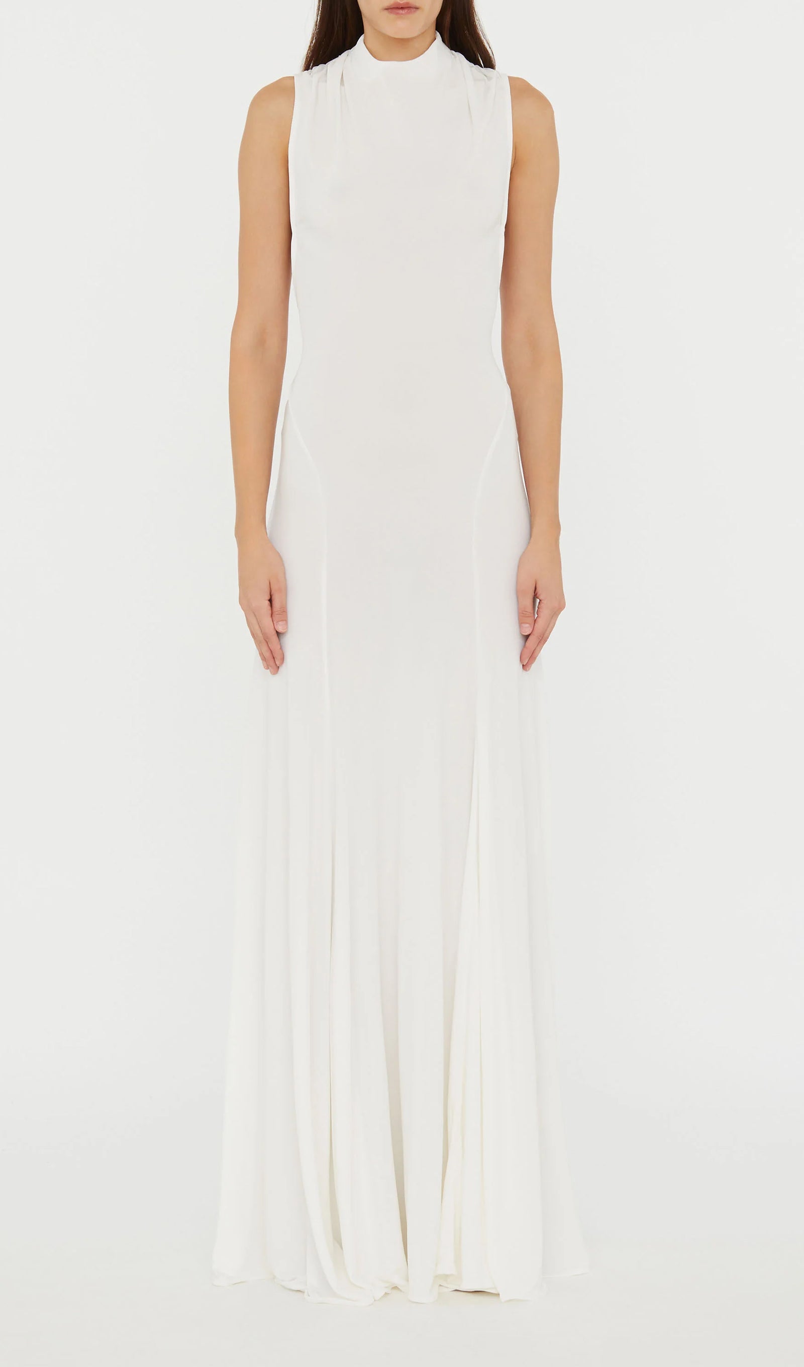 Halter Open Back Maxi Dress