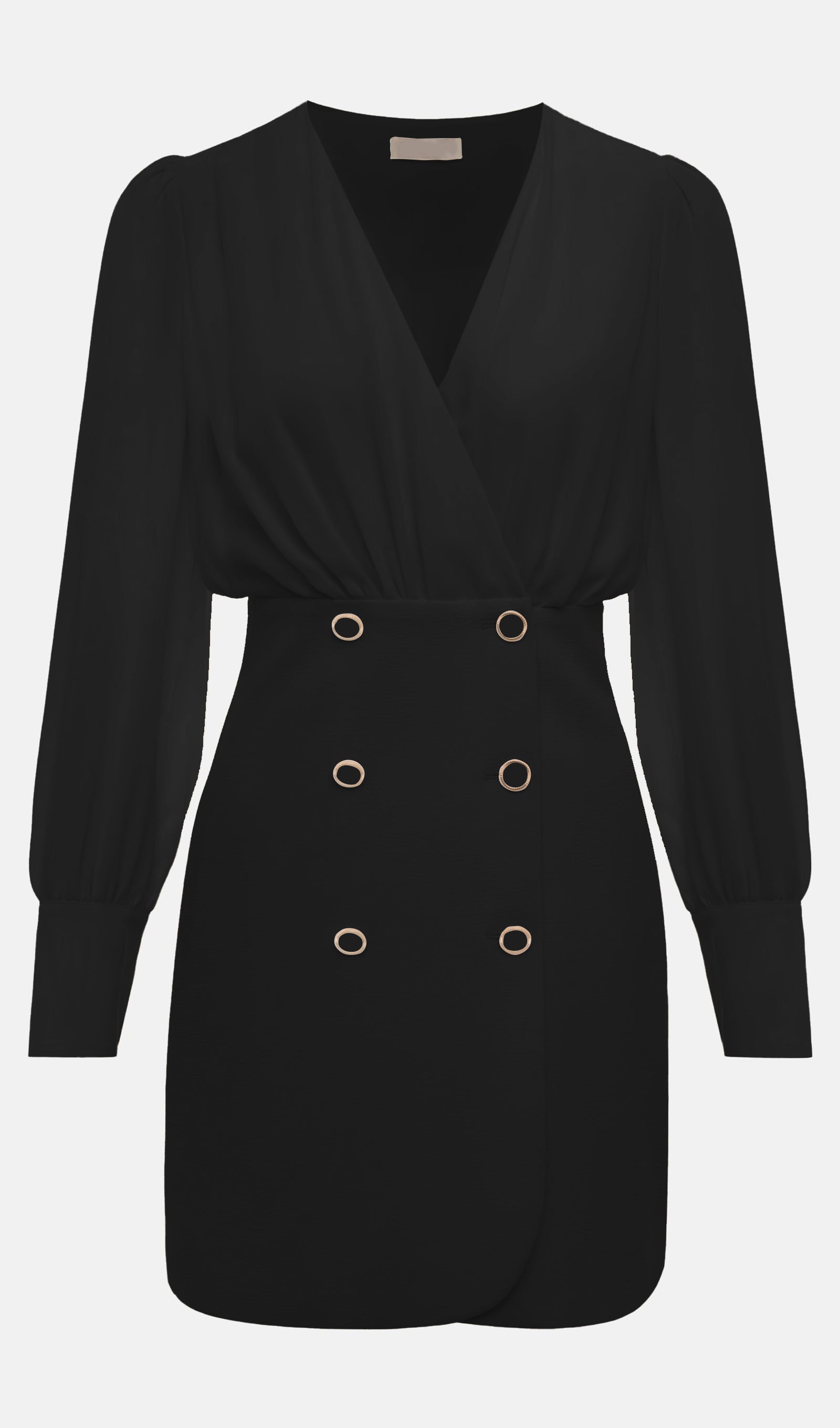 Combo With Wrap Bodice Mini Dress