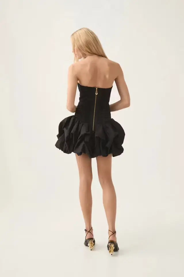 Violette Bubble Hem Mini Dress
