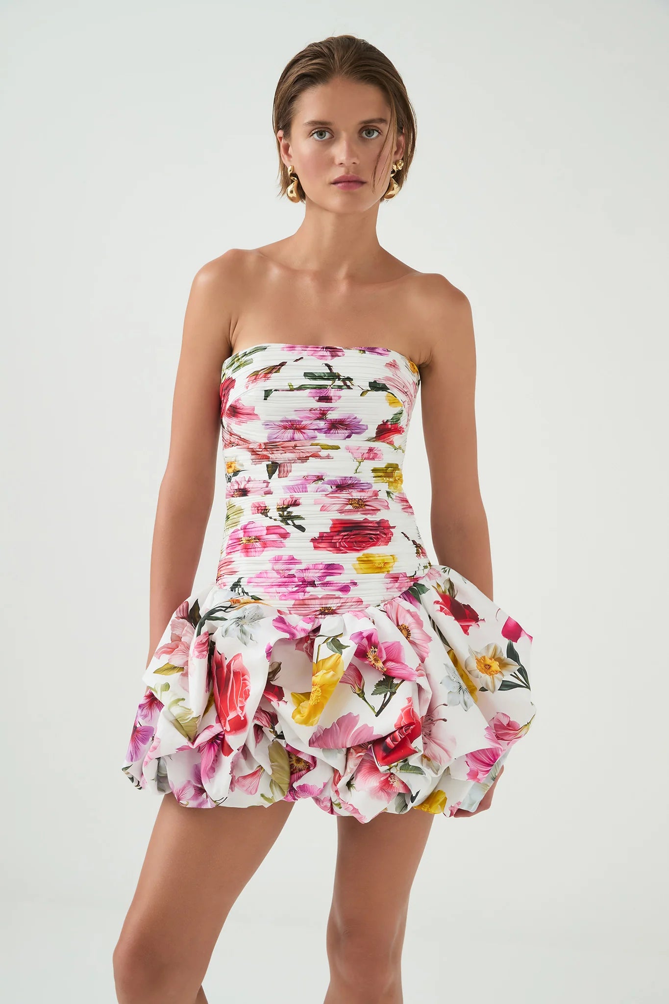 Violette Bubble Hem Mini Dress