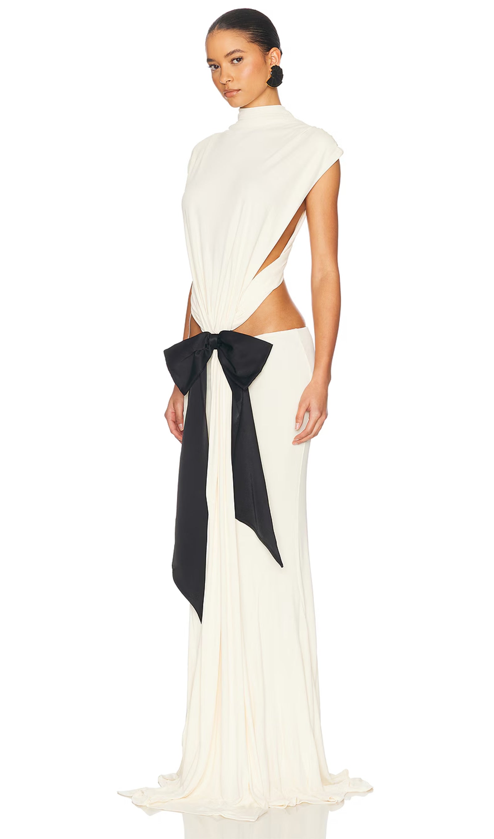 Jersey Cut Out Detail Maxi Dress
