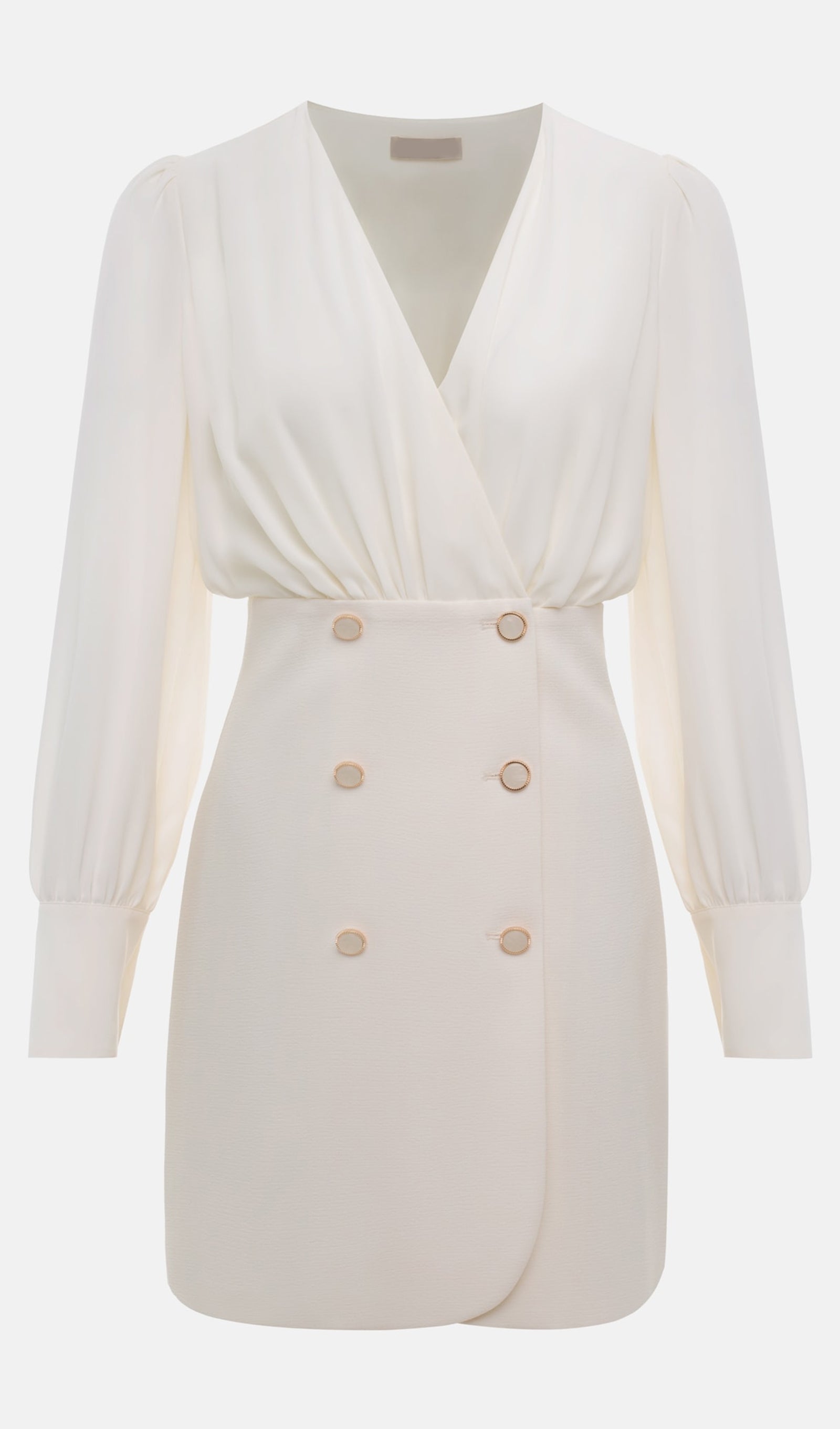 Combo With Wrap Bodice Mini Dress