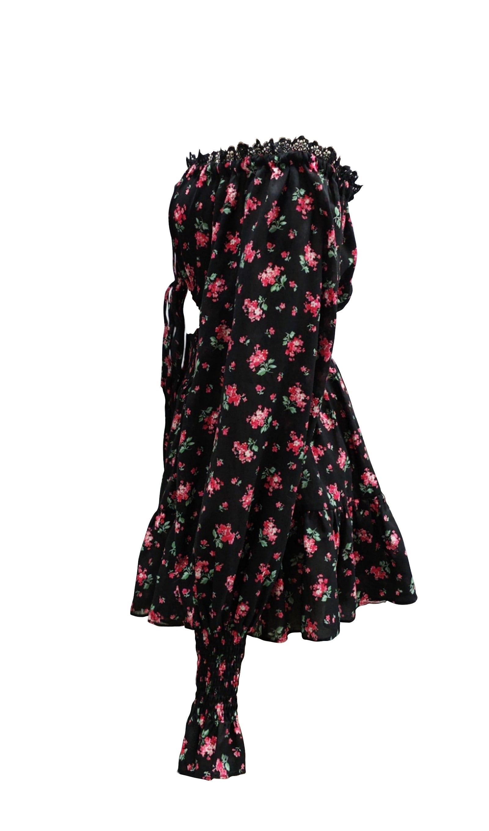 Lace Up Mini Dress Two Piece Set