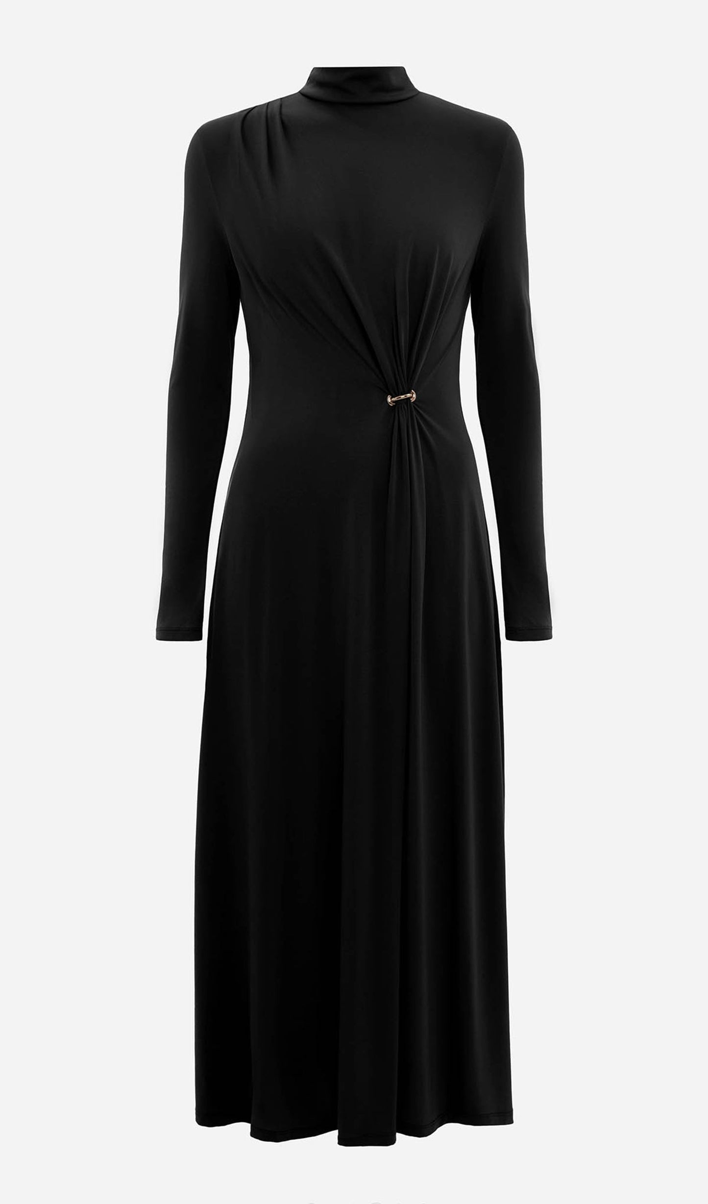 Jersey Metallic Decor Maxi Dress