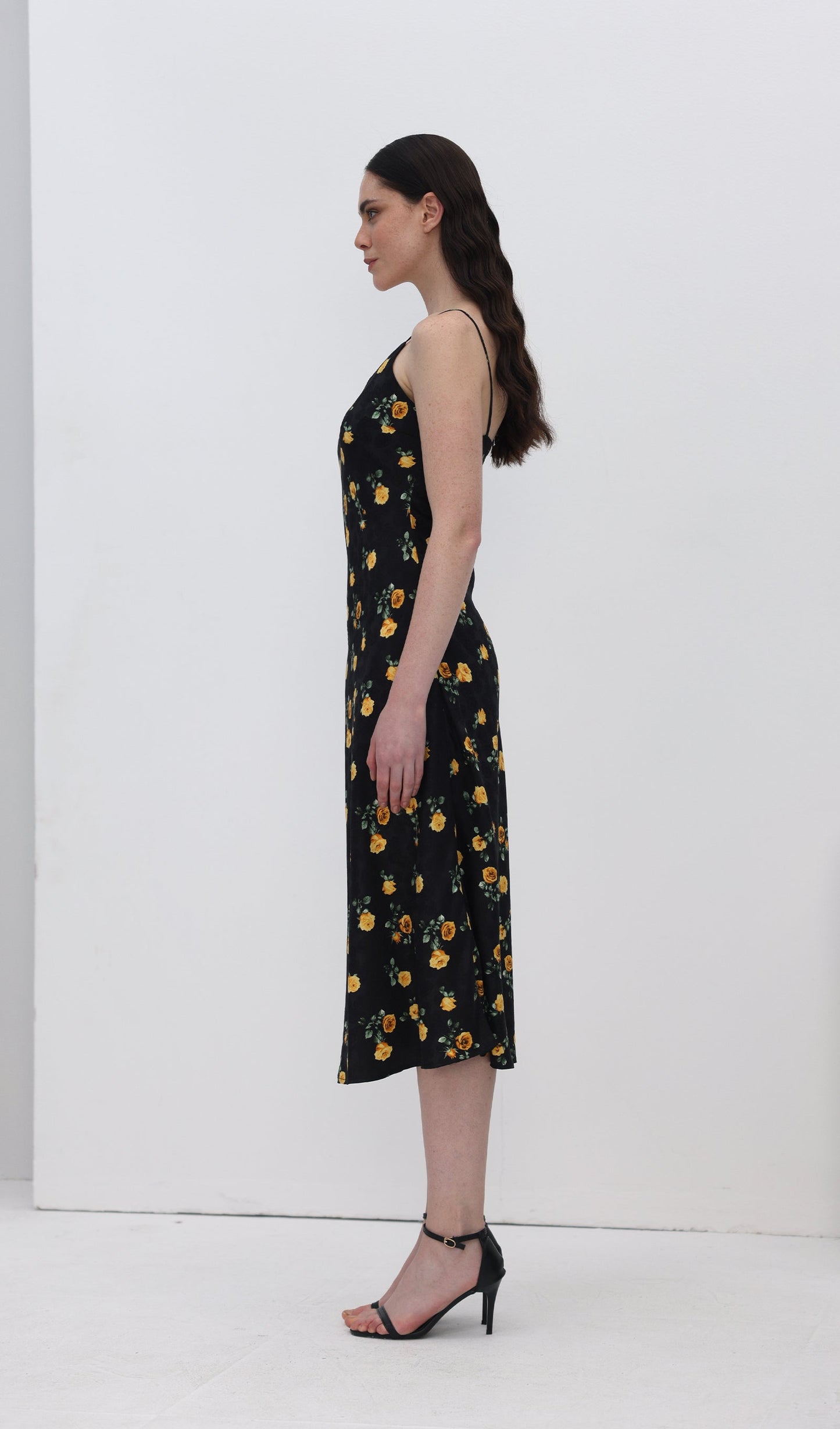 Flower Slip Midi Dress