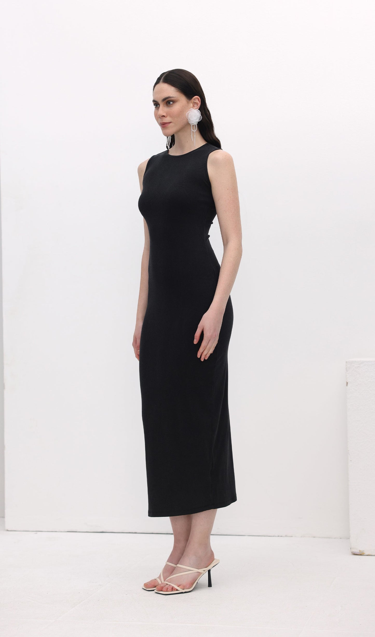 Ribbed Bodycon Midi Dress