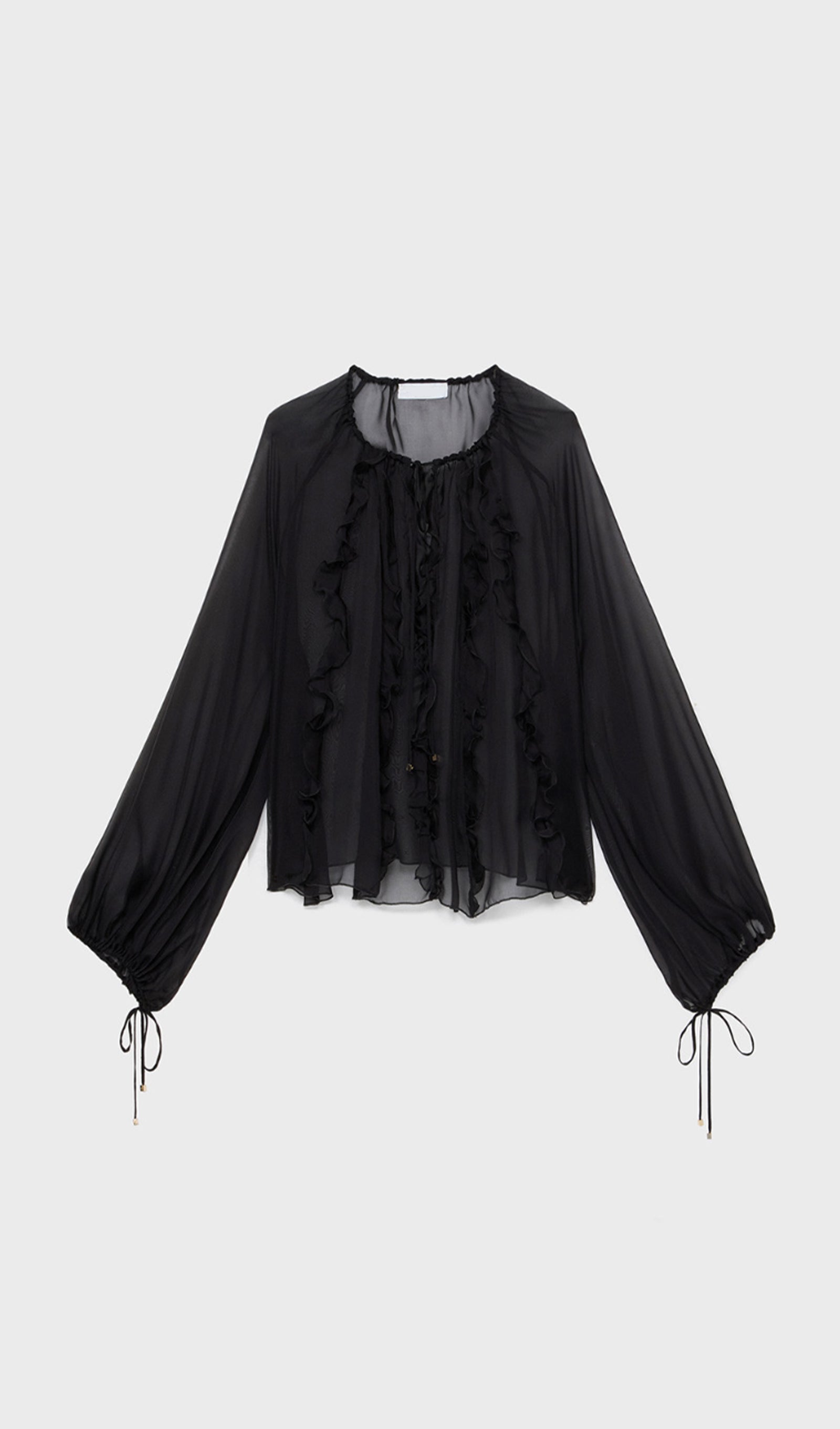 Georgette Blouse With Ruffles