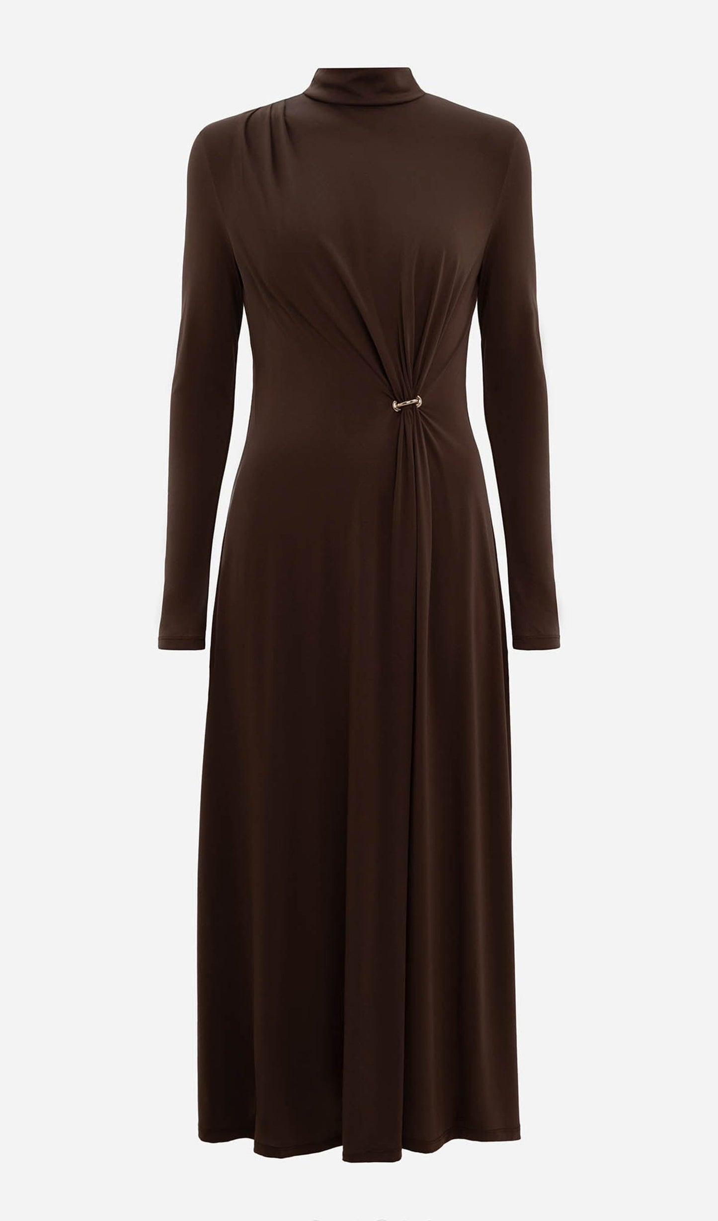 Jersey Metallic Decor Maxi Dress