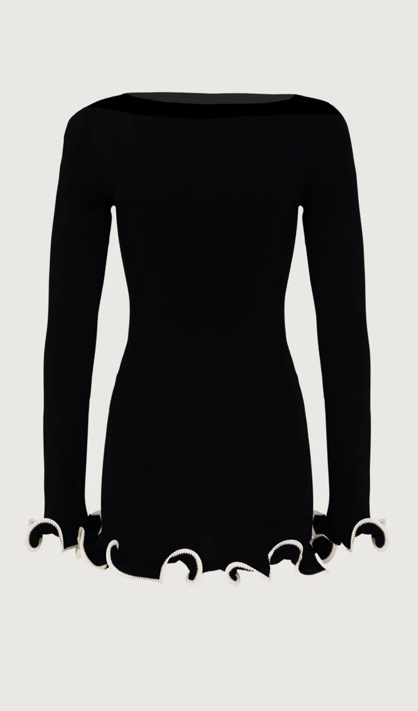 Ruffle Hem Mini Dress