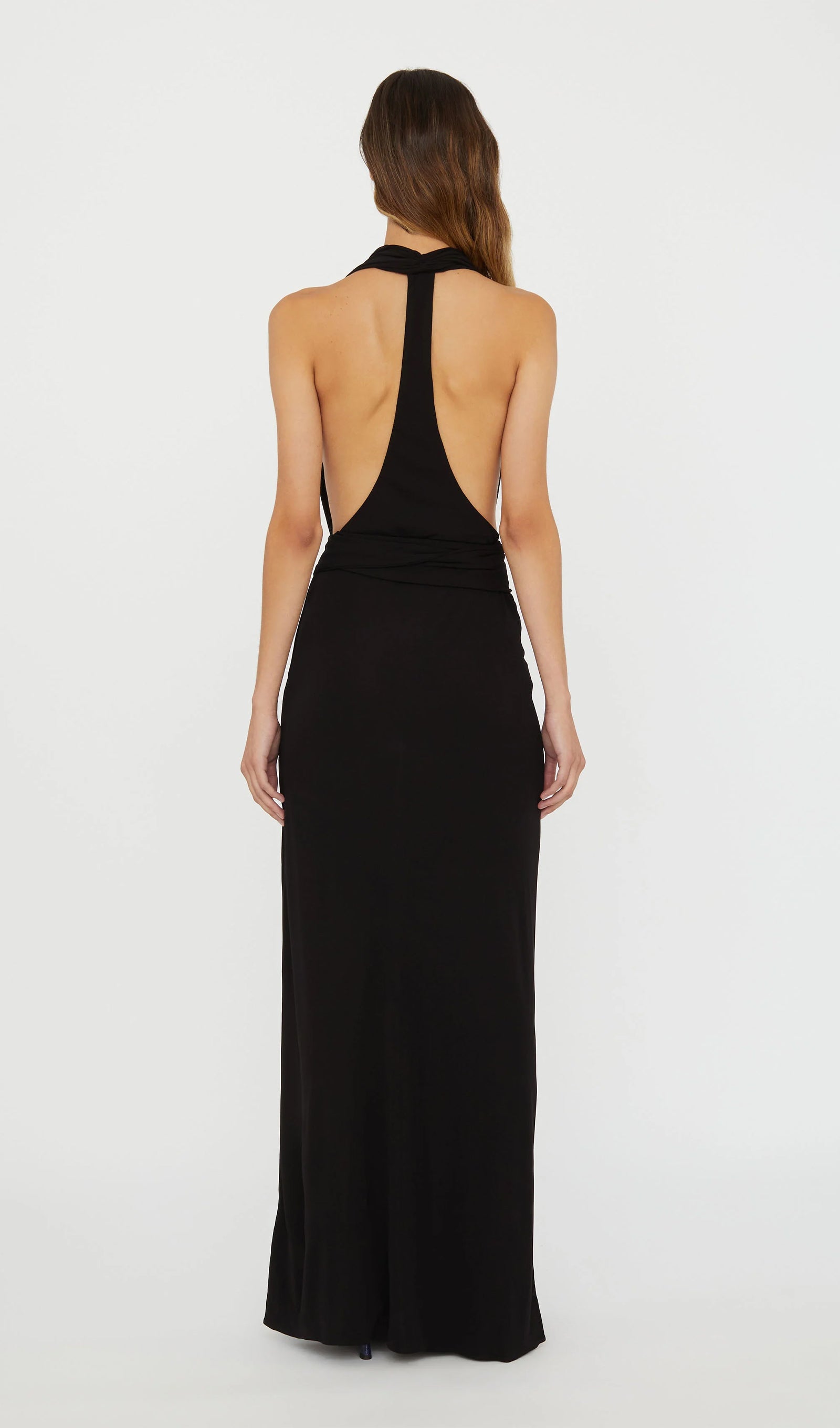 Halter Jersey Maxi Dress