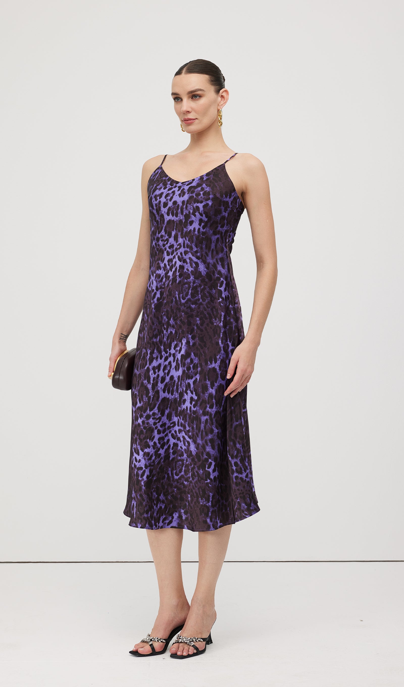 Leopard Print Midi Dress