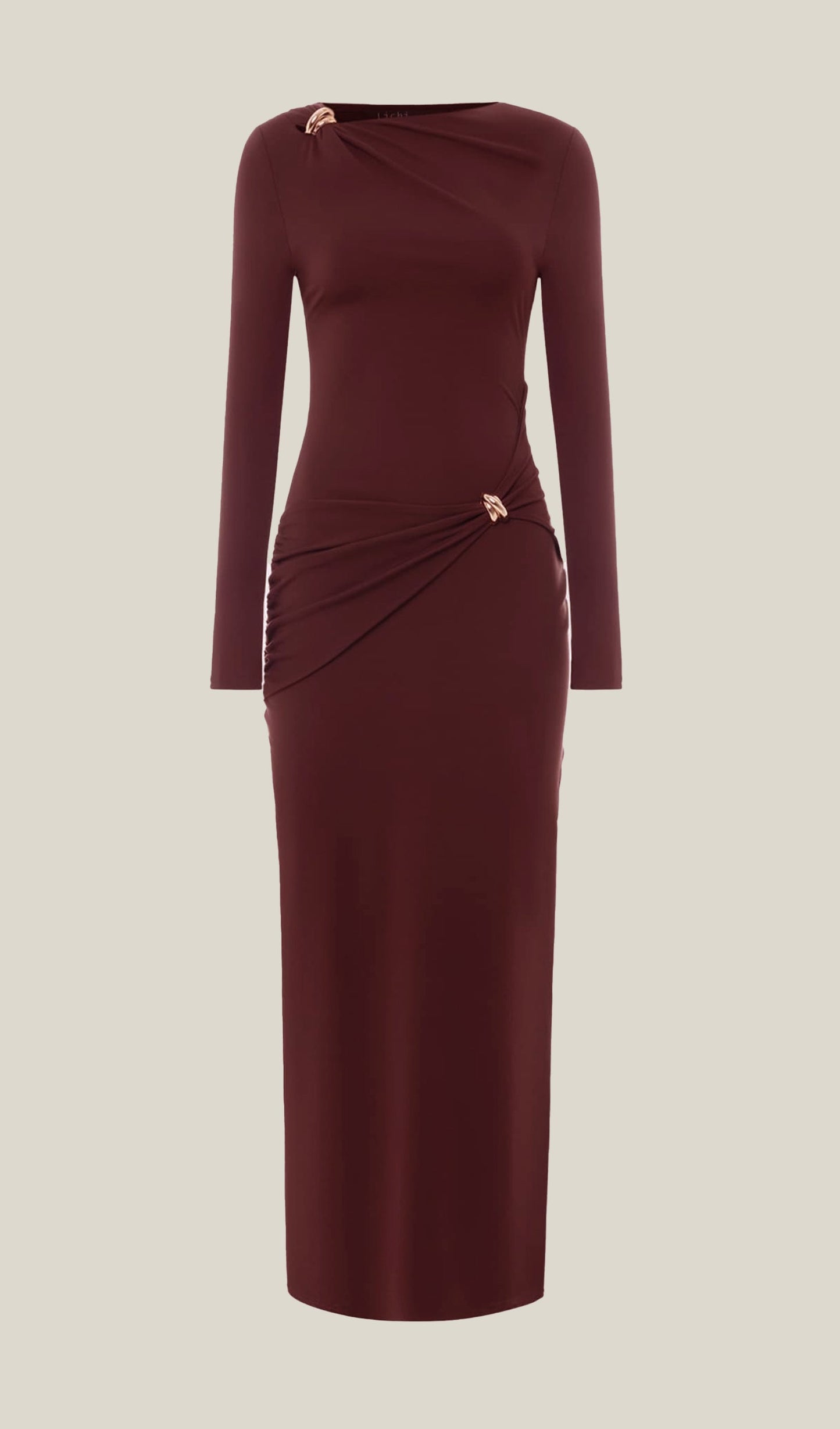 Jersey Seductive Fitted Maxi Dress