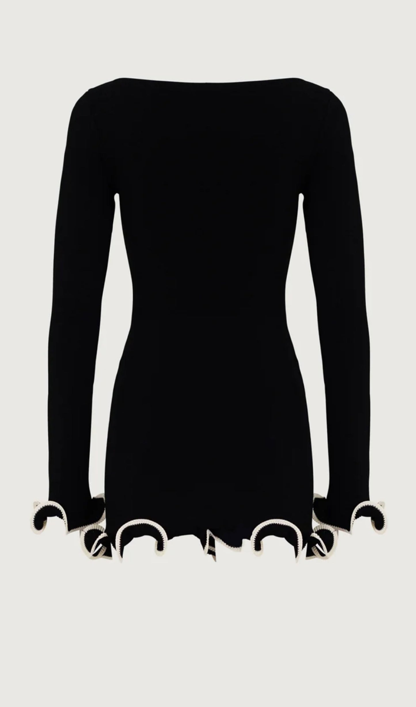 Ruffle Hem Mini Dress
