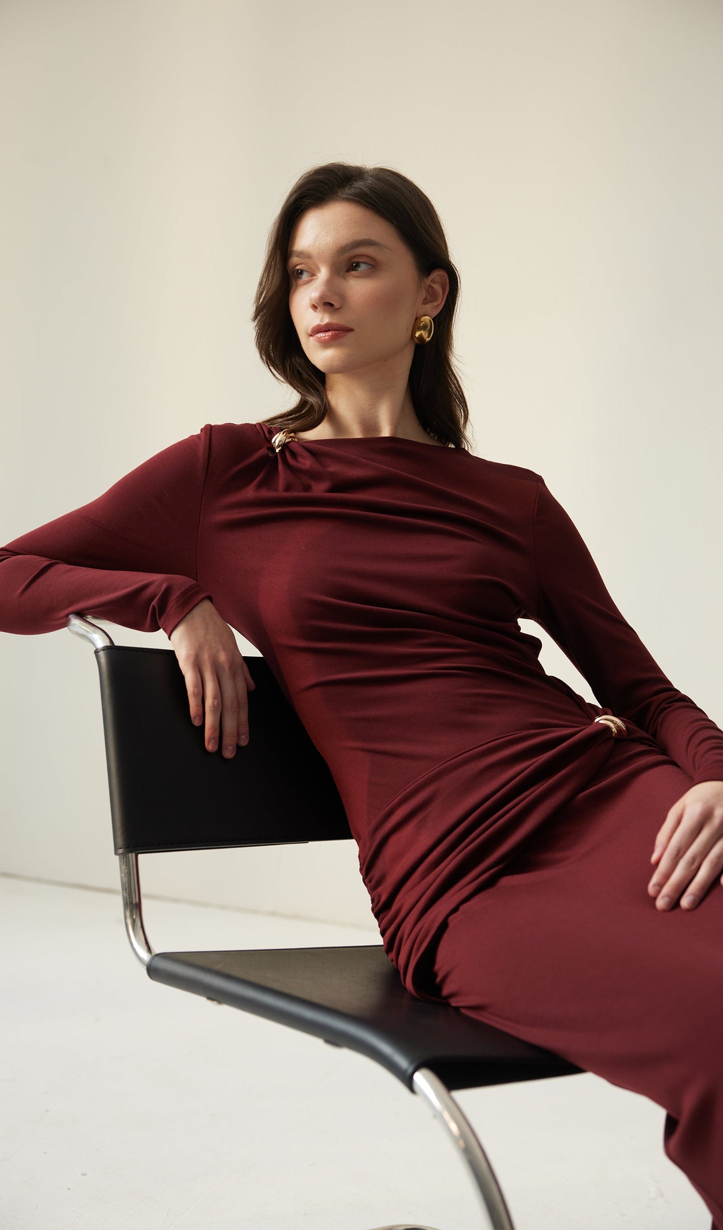 Jersey Seductive Fitted Maxi Dress