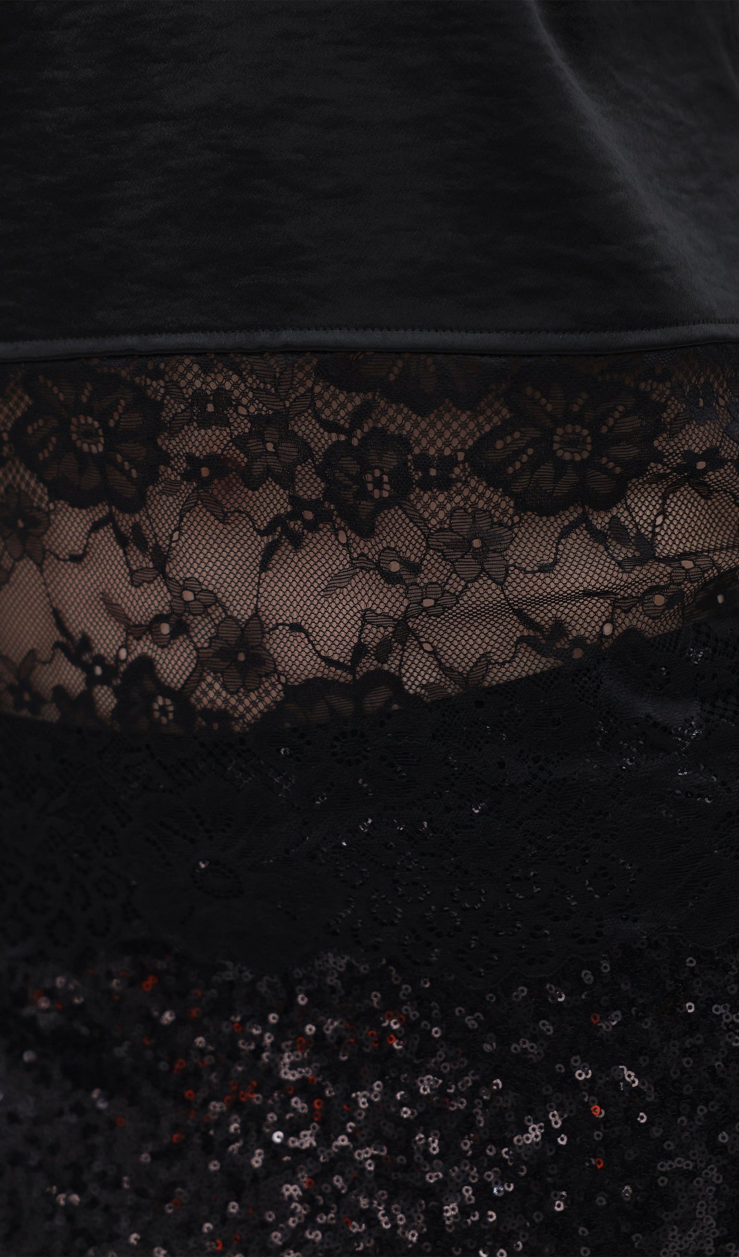 Solid Lace Crop Top