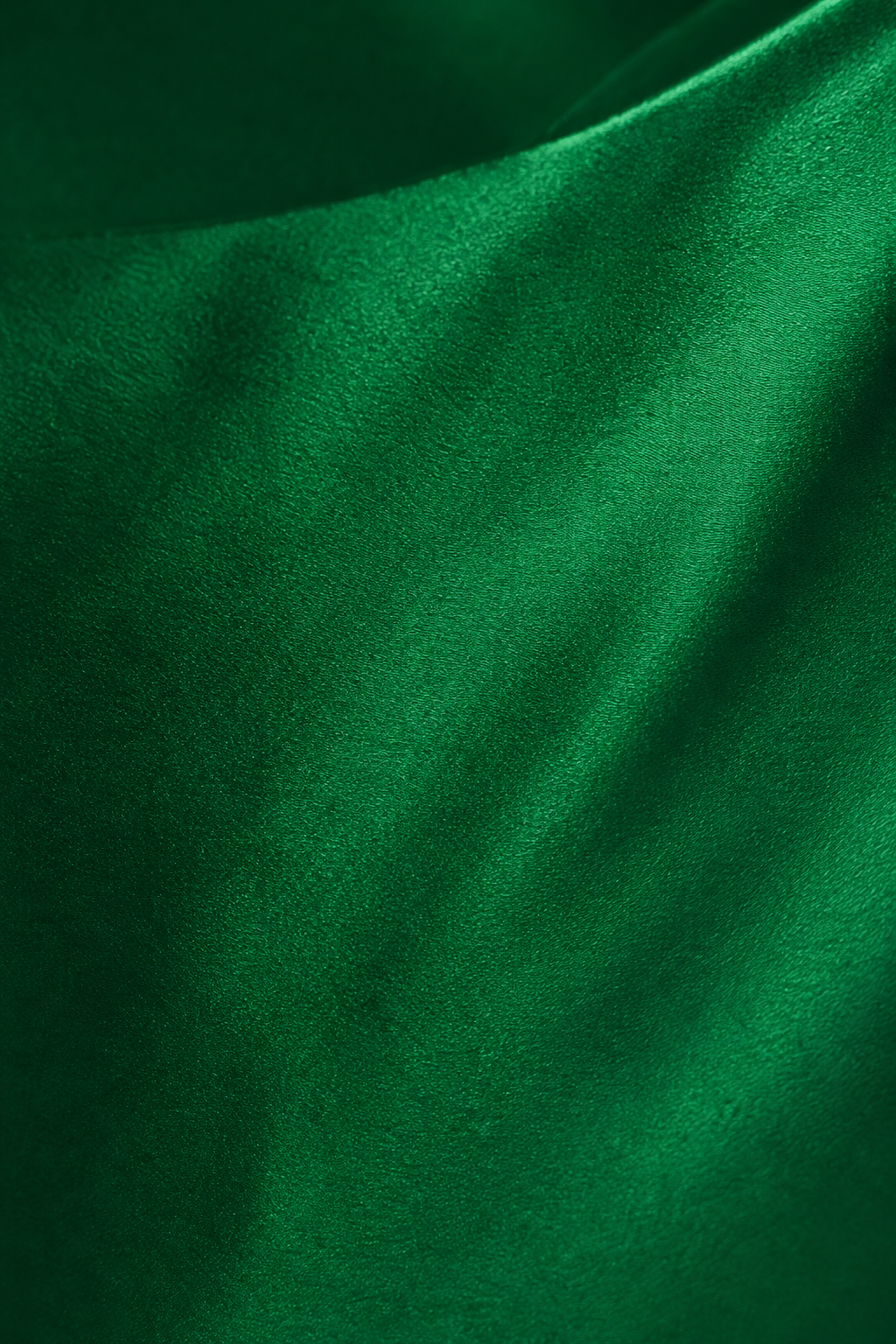 Spaghetti Strap Deconstructed-Bust Backless Acetate Satin/ Mulberry Silk Green Evening Gown