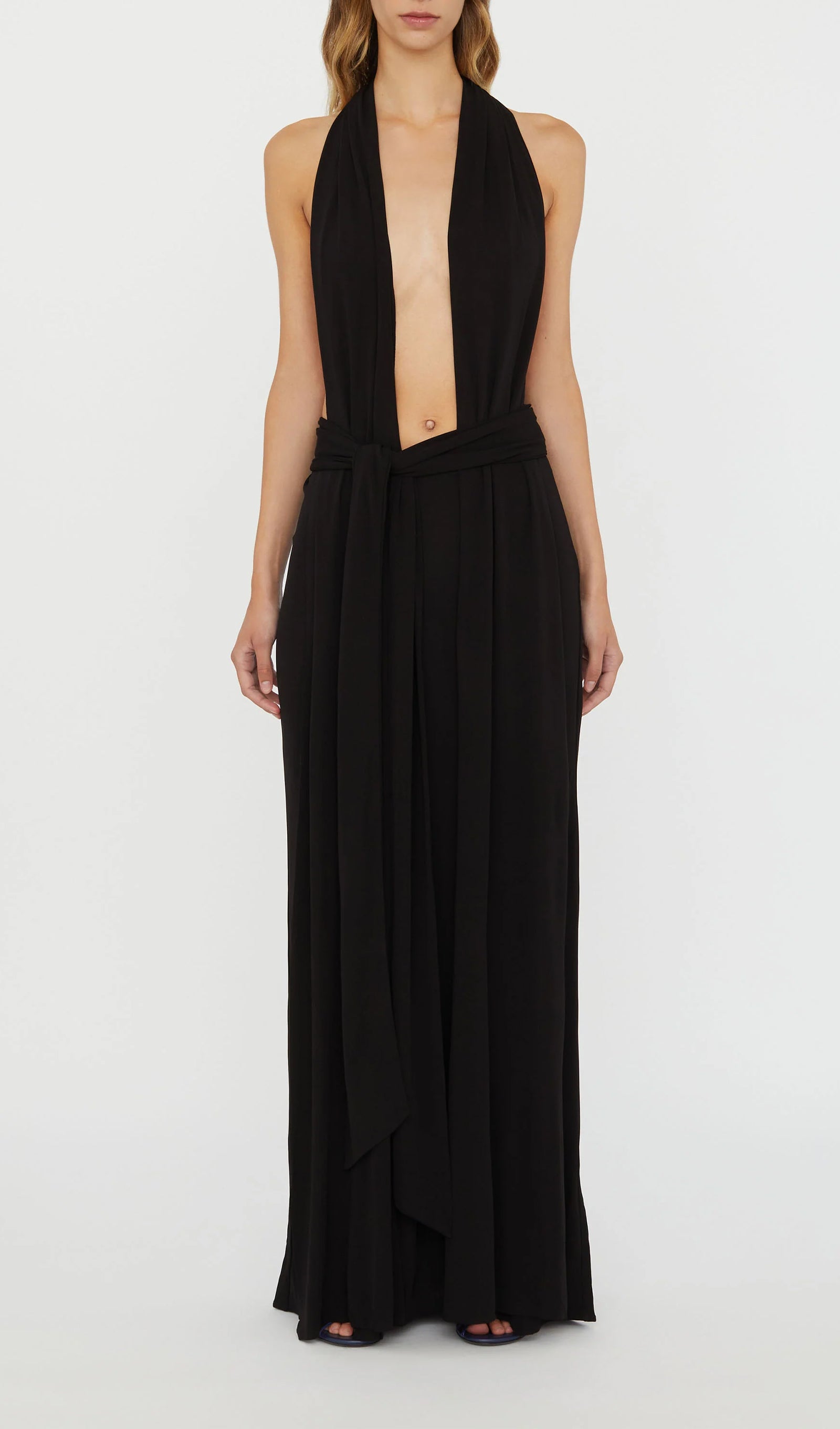 Halter Jersey Maxi Dress