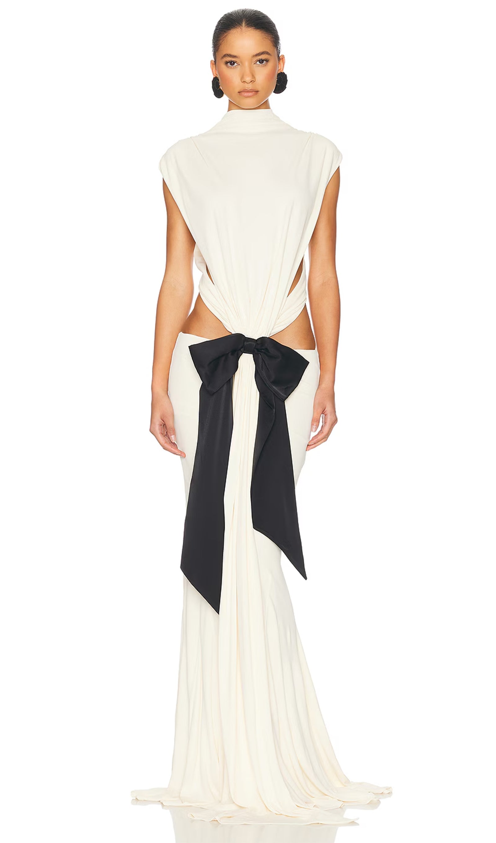 Jersey Cut Out Detail Maxi Dress