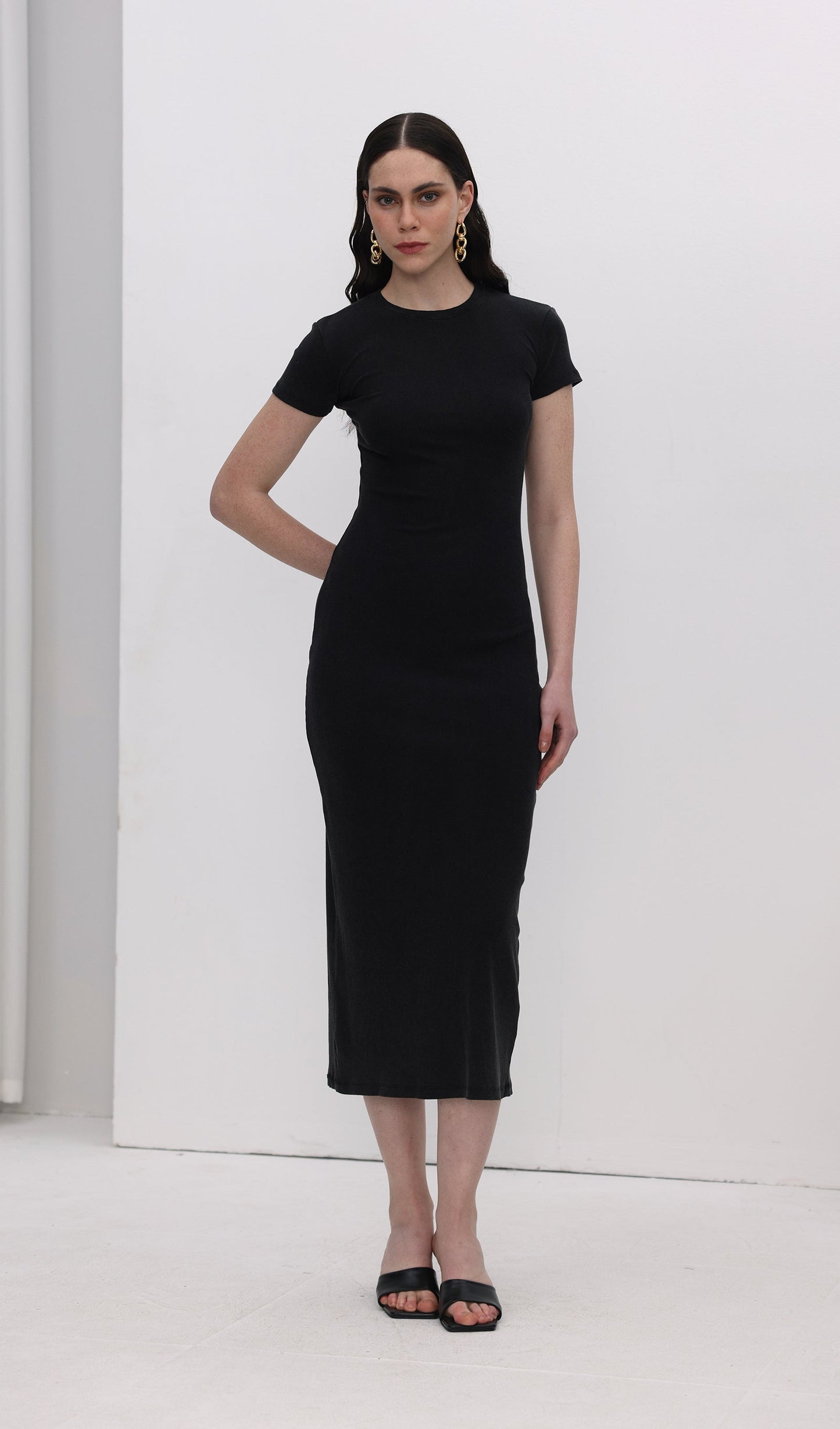 Jersey Bodycon Midi Dress