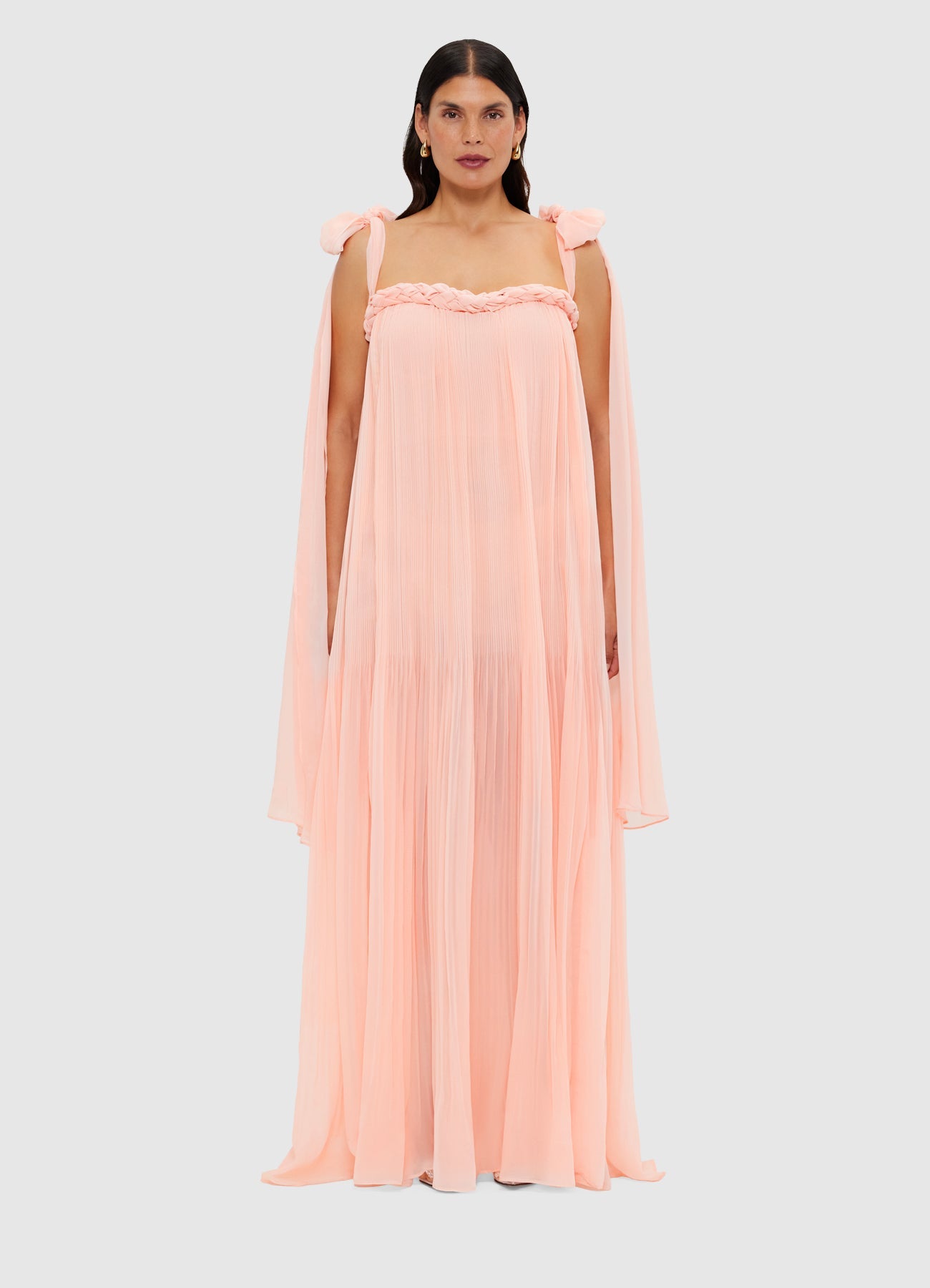 Camilla Draped Floor Length Dress