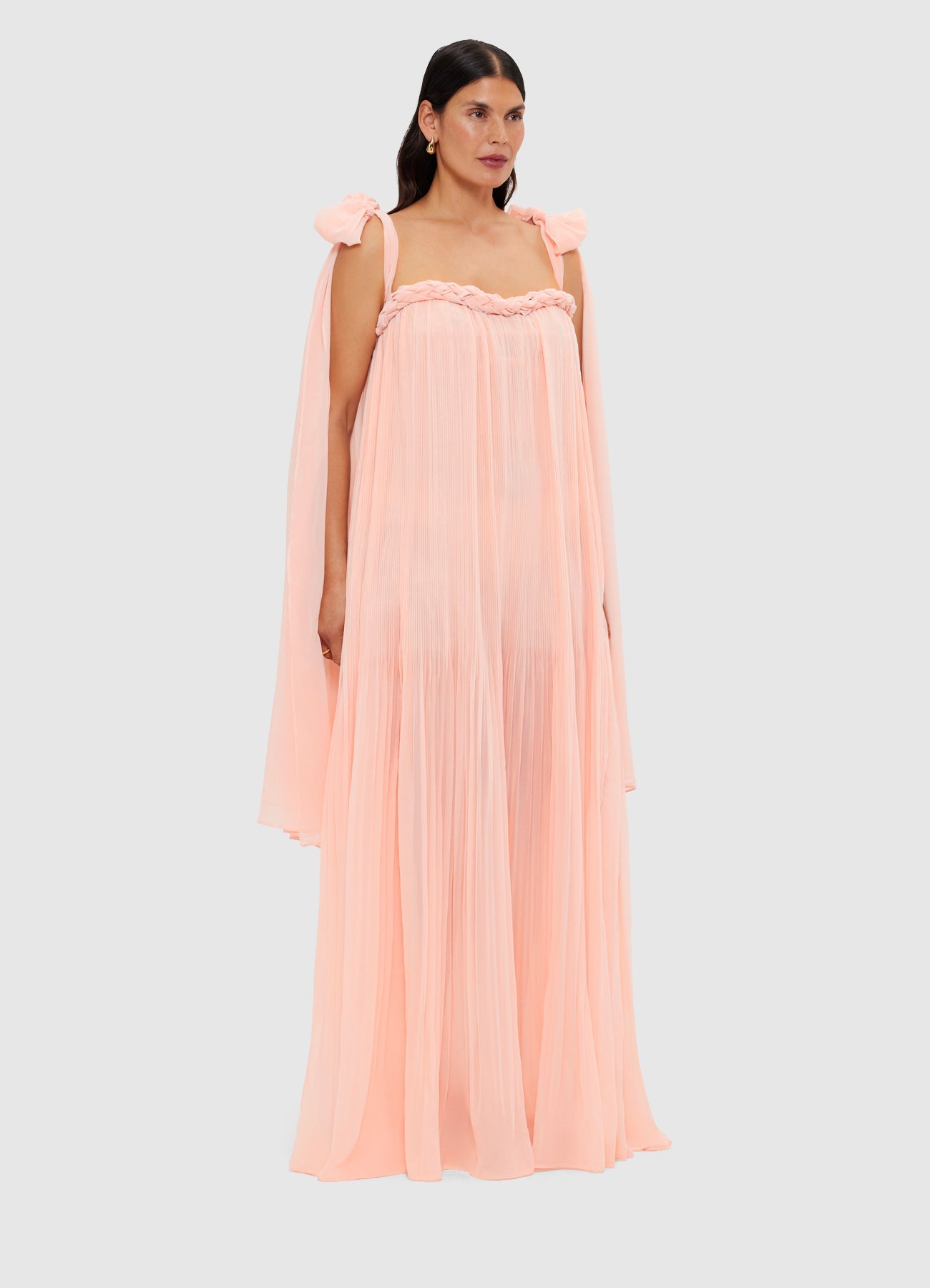 Camilla Draped Floor Length Dress