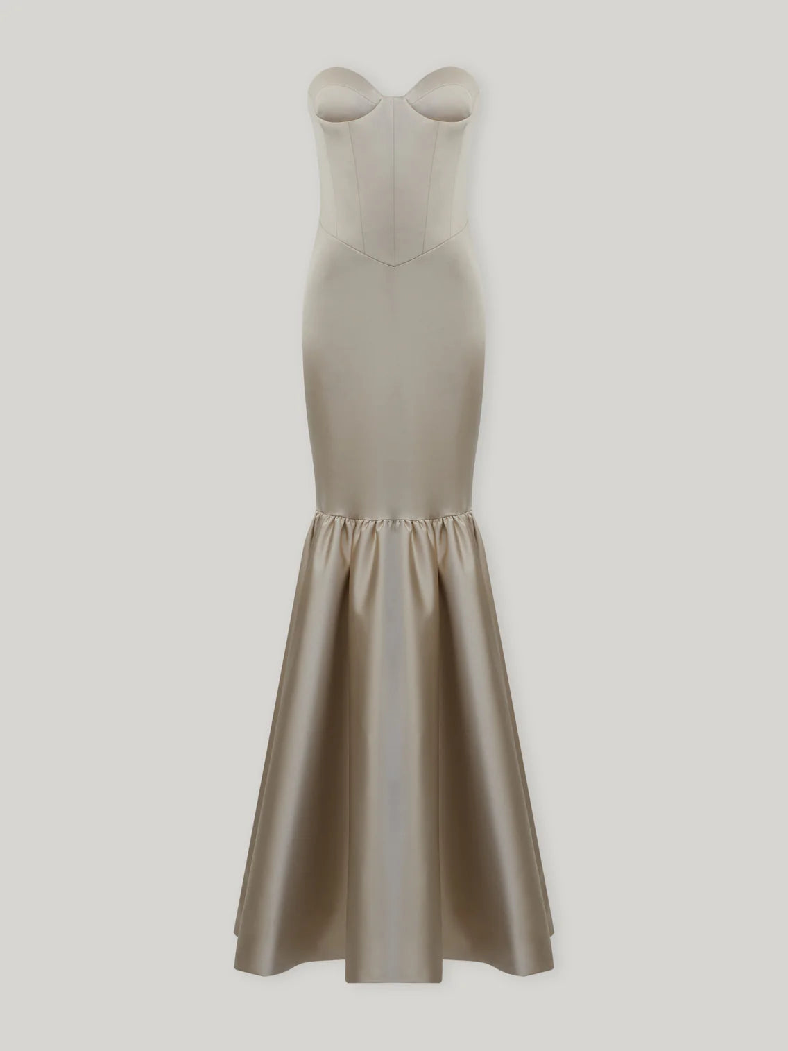 Satin Strapless Mermaid Gown
