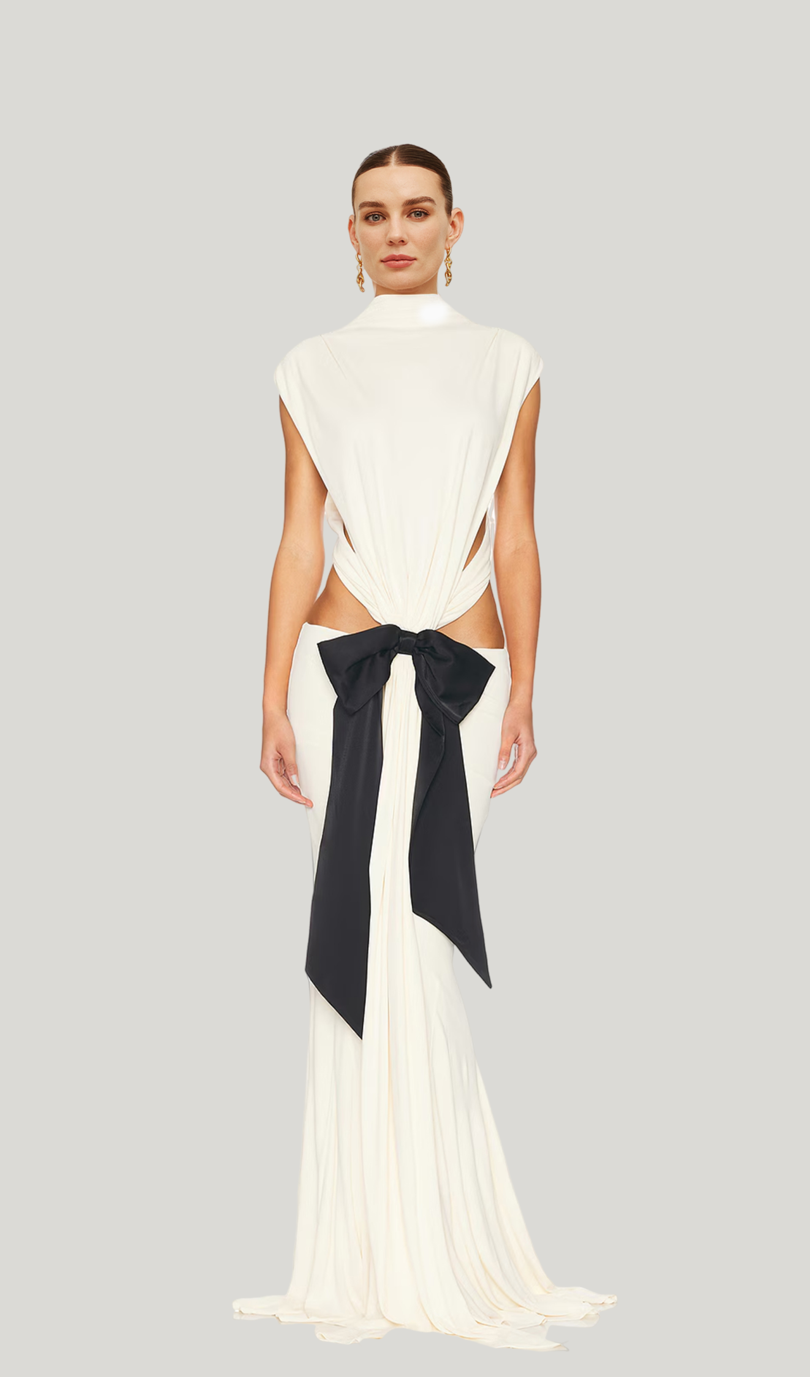 Jersey Cut Out Detail Maxi Dress