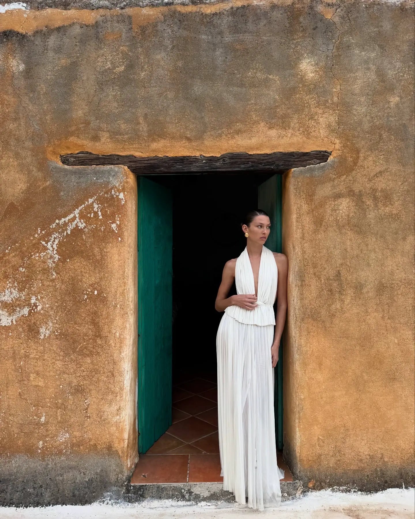 White Silk Skirt & Top Set