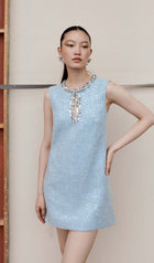 Sequin Boucle Mini Dress