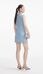 Sequin Boucle Mini Dress