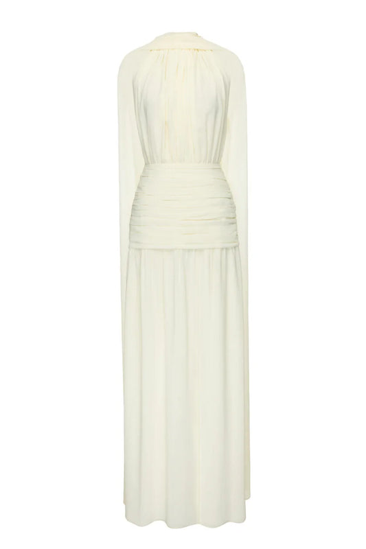 Scarf-Style Backless Maxi Dress