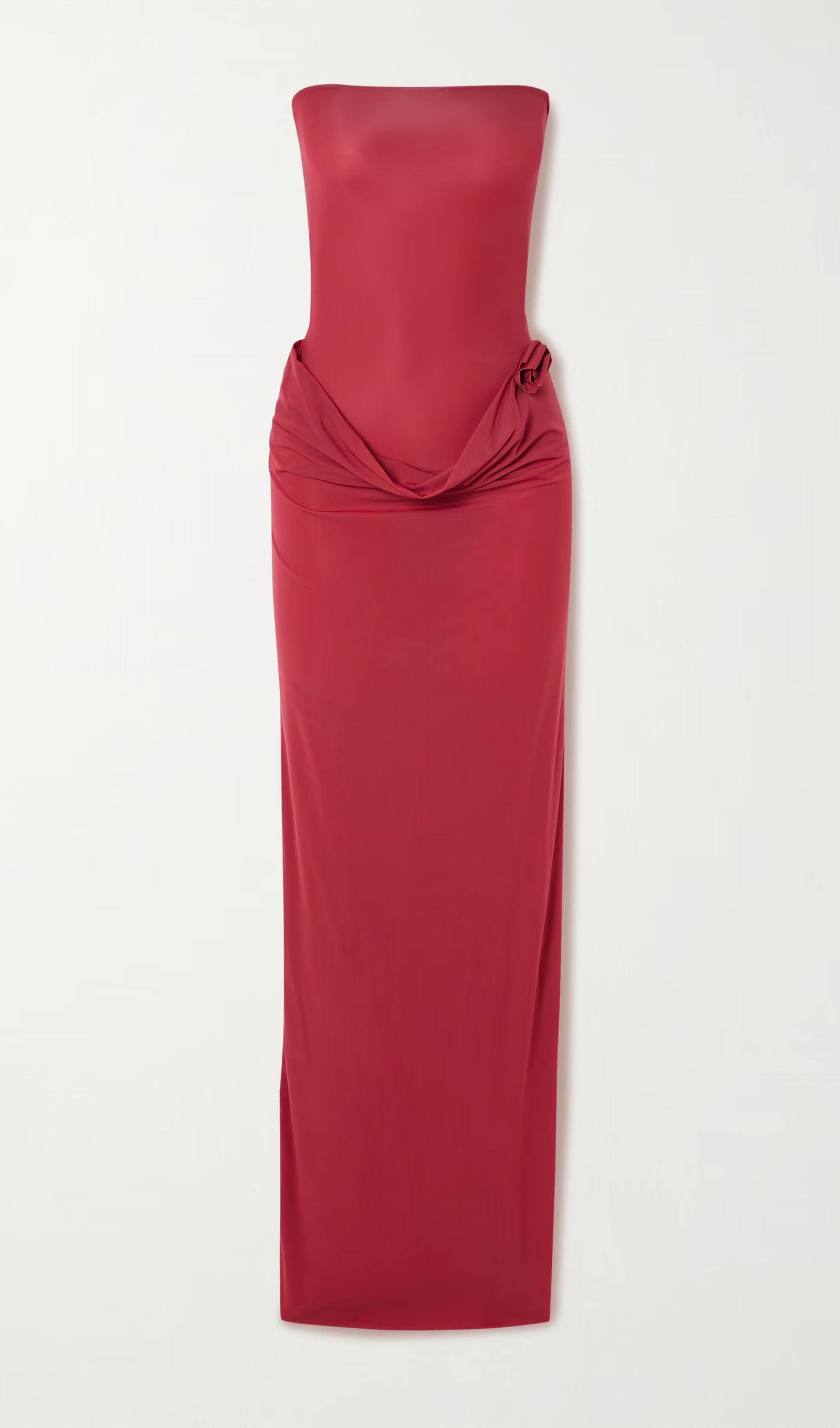 Appliqued Stretch Jersey Maxi Dress