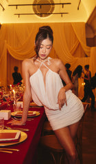 Halter Neck Mini Skirt