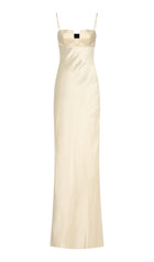 Satin Bustier Maxi Dress