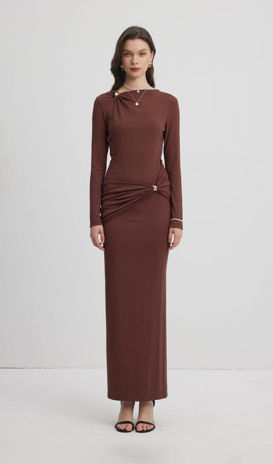Jersey Seductive Fitted Maxi Dress