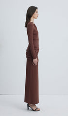 Jersey Seductive Fitted Maxi Dress