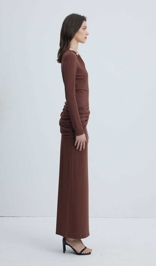 Jersey Seductive Fitted Maxi Dress