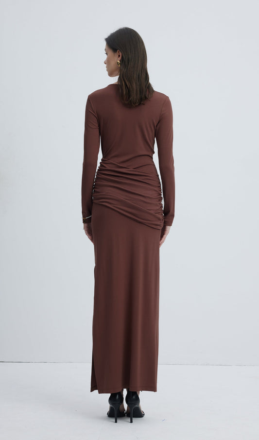 Jersey Seductive Fitted Maxi Dress