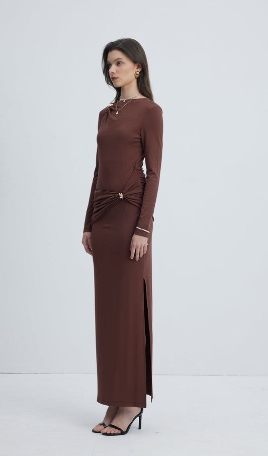 Jersey Seductive Fitted Maxi Dress