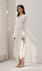 Butterfly Embellished Ruffled Top