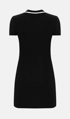 Knitted With Contrast Edge Mini Dress