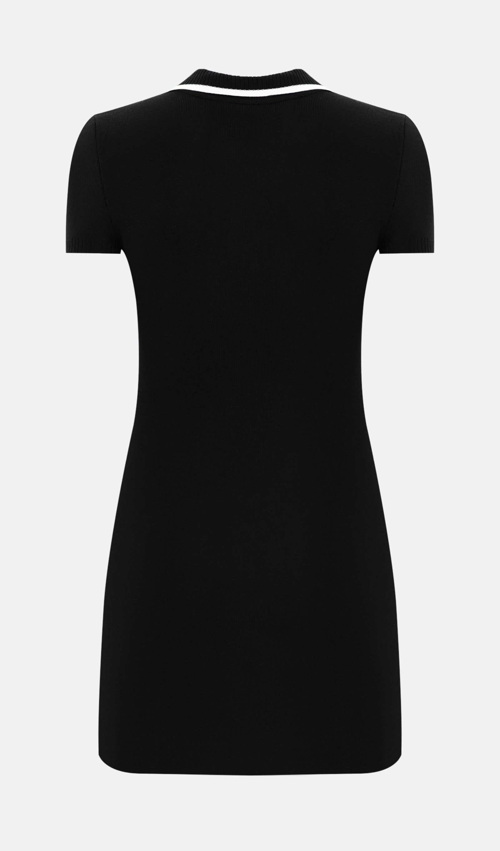 Knitted With Contrast Edge Mini Dress