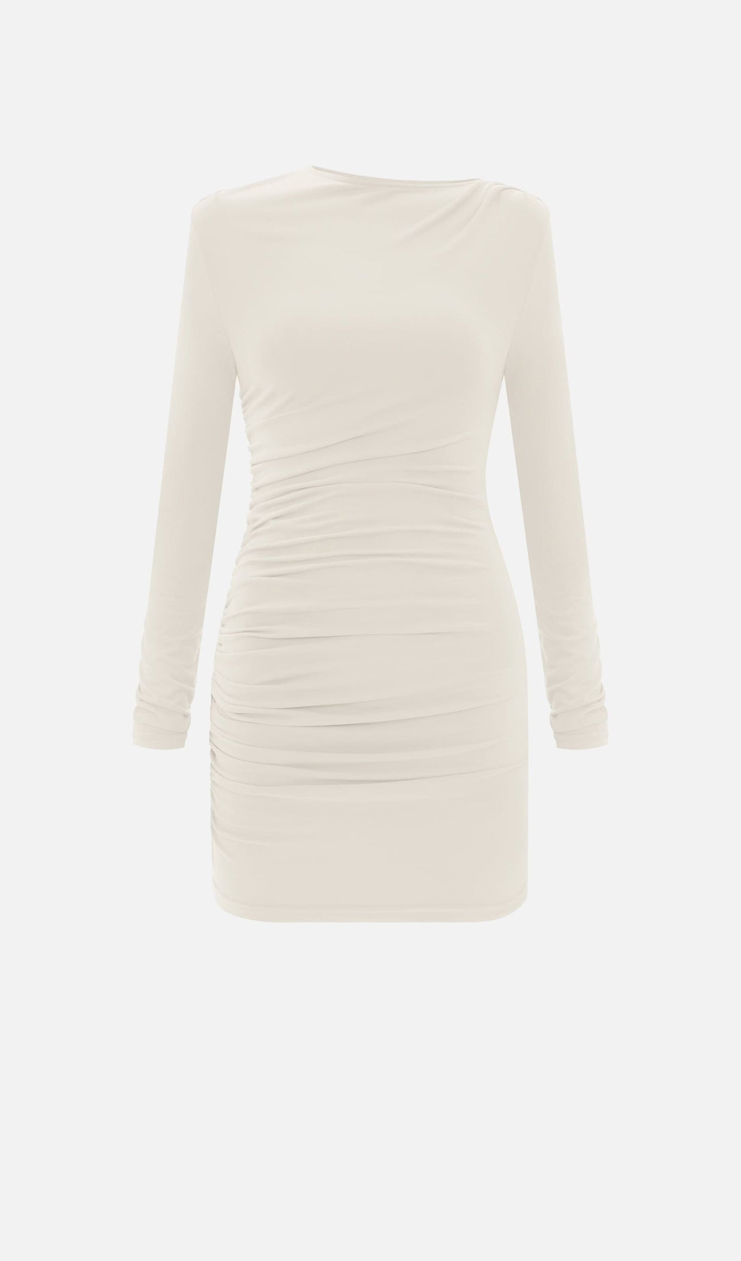 Jersey Pleated Mini Dress