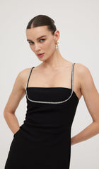 Bandage Diamante Trim Mini Dress